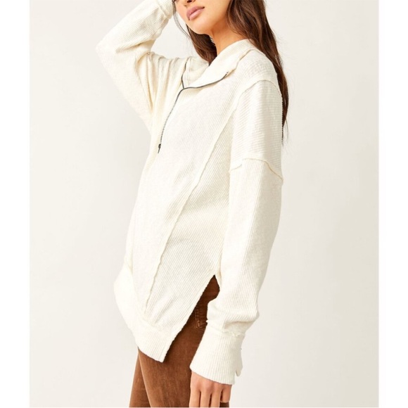 NWT. Free People Walk Away Tunic in Ivory Size : S, M Available - Picture 4 of 7